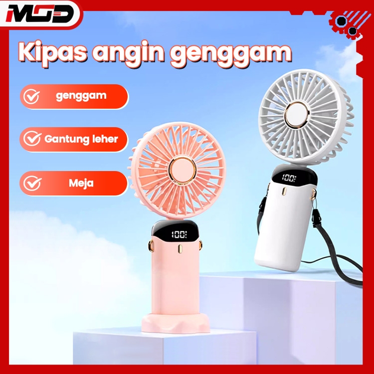MOD Kipas Kecil Portabel Mini Kipas Gantung Leher Genggam Berdiri Tiga Model Kipas Usb Angin Tinggi 