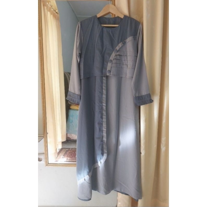Gamis Abaya Abu Mix