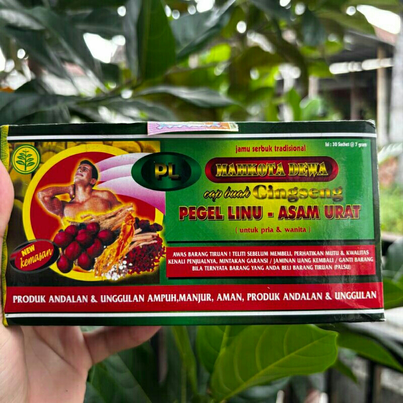 

MAHKOTA DEWA cap buah Ginseng untuk Pegel Linu & Asam Urat