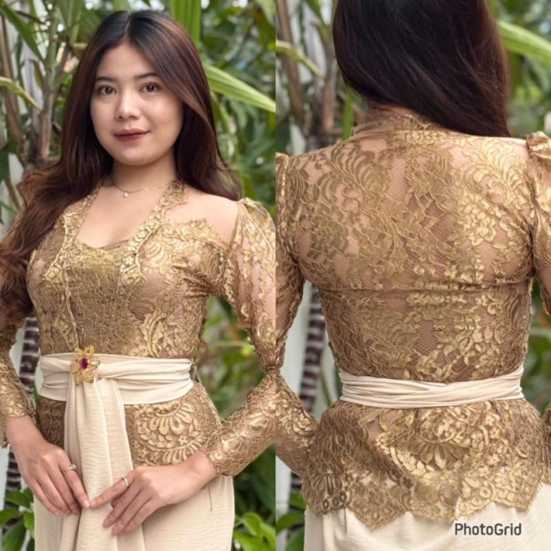 kebaya BED REMPEL MODIF KAIN JARING TILE HALUS