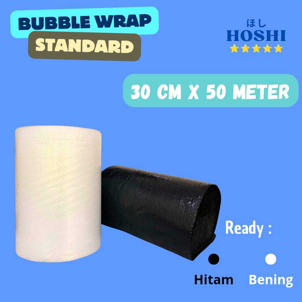 

HOSHI PLAST - STANDARD Bubble Wrap 30cm x 50m Berat 2,5Kg - Tebal tidak gampang meletus - Bubble Wrap Surabaya sidoarjo - Bubble wrap instant surabaya sidoarjo