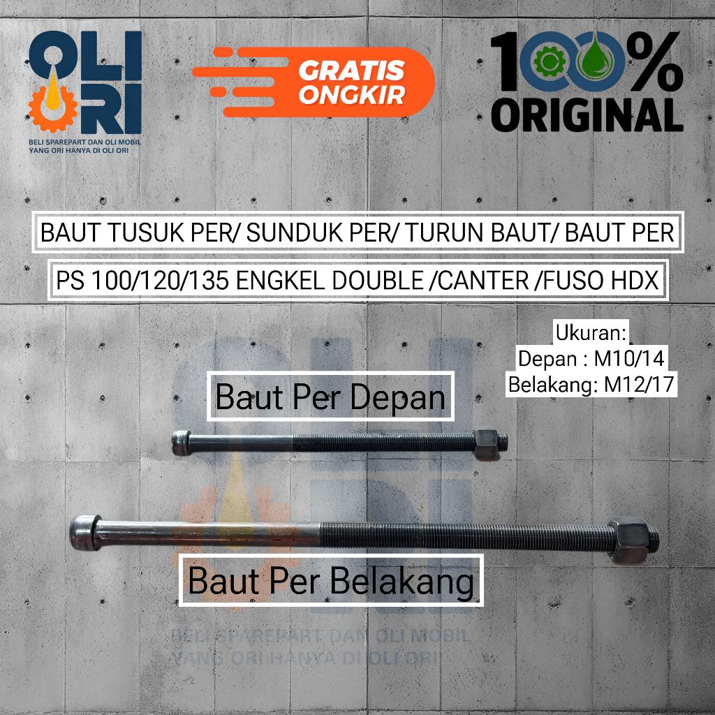 Sunduk Per Turun Baut Depan Belakang PS 100/120/135 Engkel Double Canter Fuso HDX Original