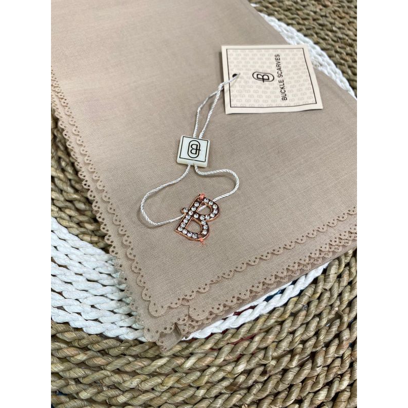 Segiempat Buckle Polos | Buckle Scarves Polos | Buckle Scarves Pouch