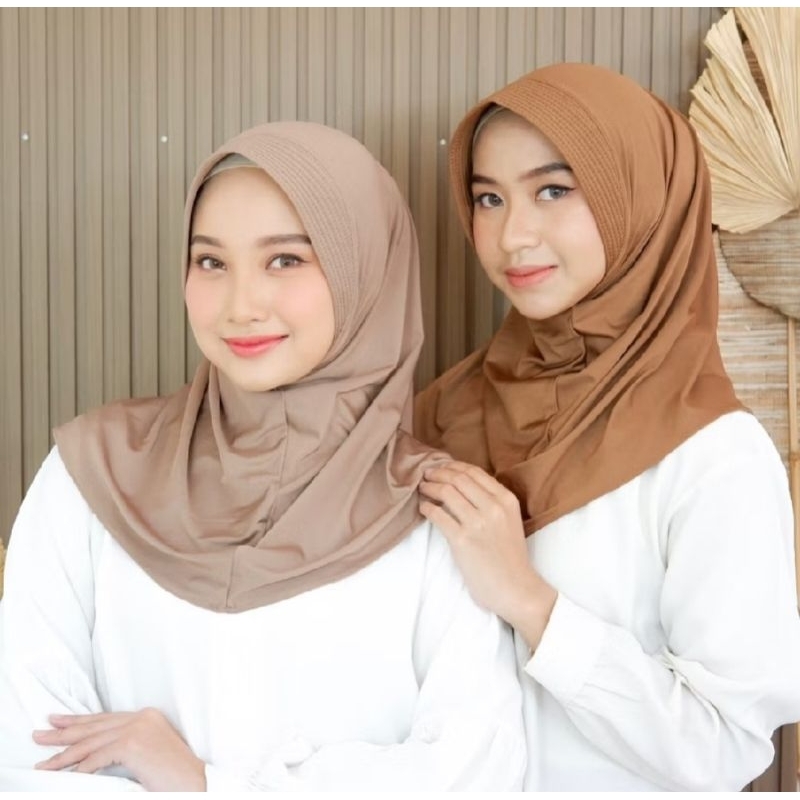 hijab bergo sport / hijab hamida bergo ukuran M jersey Premium
