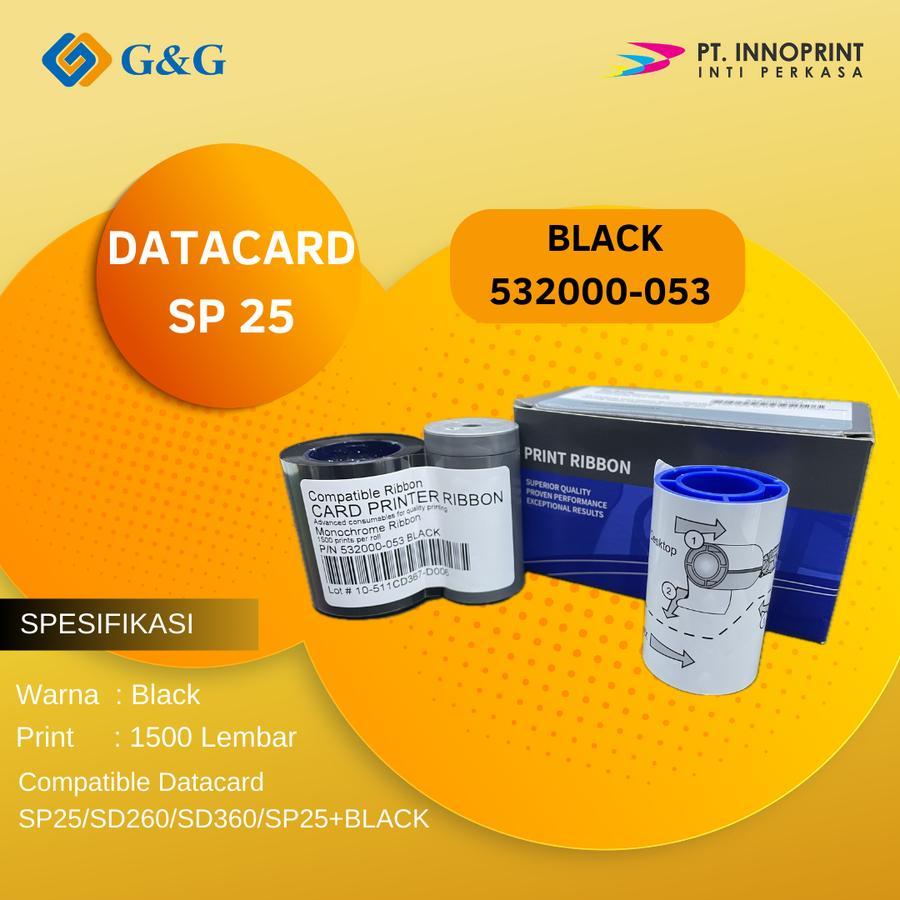 

ID Card Ribbon DATACARD-SP25 Black-532000-053 G&G Resmi Original