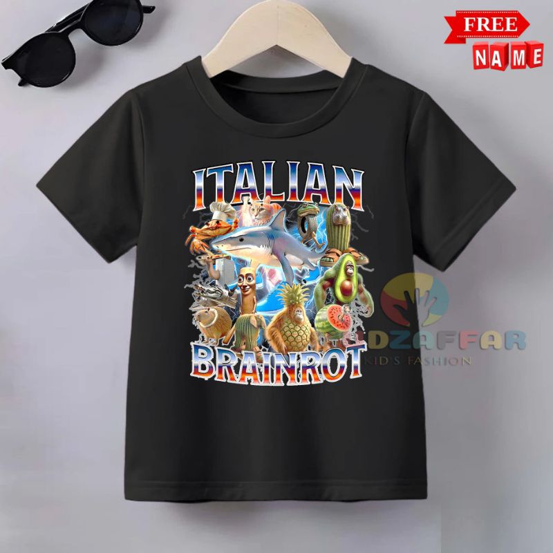 BAJU KAOS ANAK ANOMALI KAOS ANAK BRAINROT ITALIAN ANOMALI