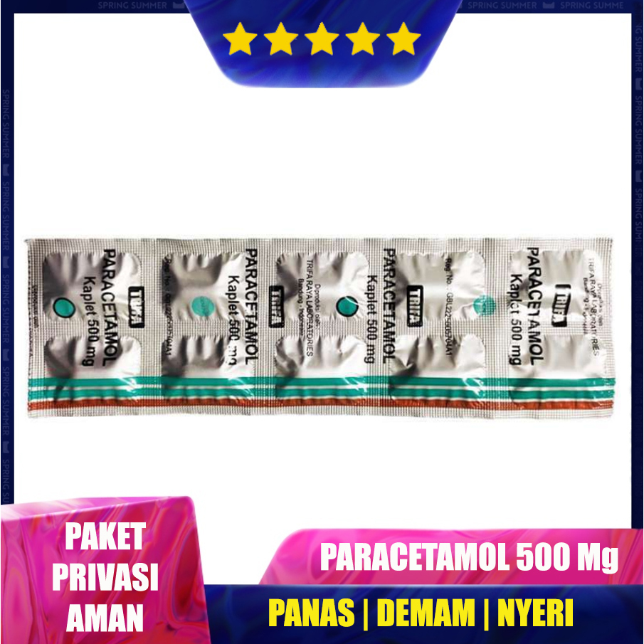 Paracetamol Trifa 500mg Tablet Obat Panas Demam Disertai Nyeri Generik Harga Murah Meriah