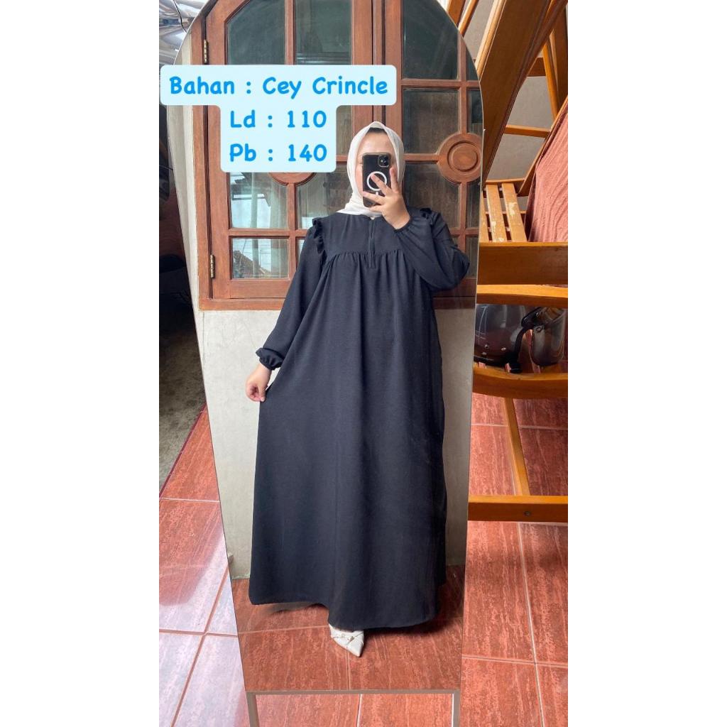 GAMIS NAZWA KERIWIL MAXI DRESS | FASHION MUSLIM DRESS MURAH TERBARU 2025