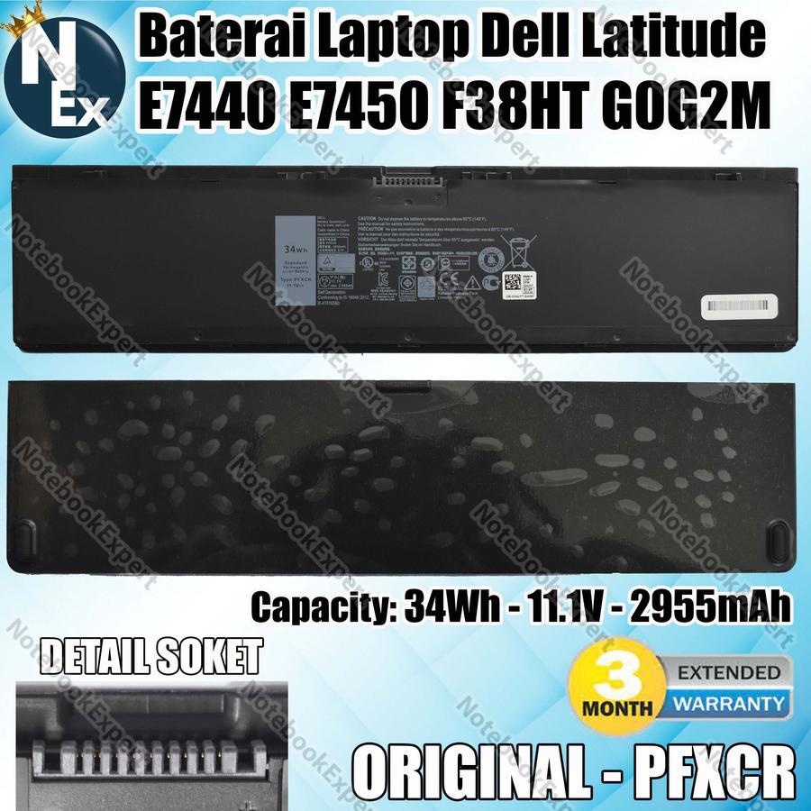 Battery Baterai Laptop Latitude E7440 E7450 F38HT G0G2M PFXCR - ORIGINAL