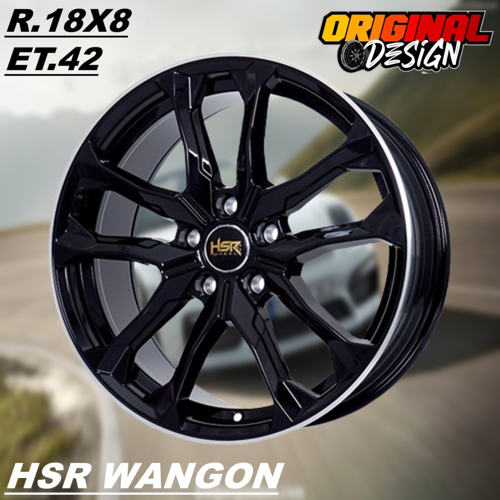 Pelek Mobil YARIS CROSS, NEW XENIA, XPANDER, CRV, Ring 18 Velg HSR WANGON R18 Hitam