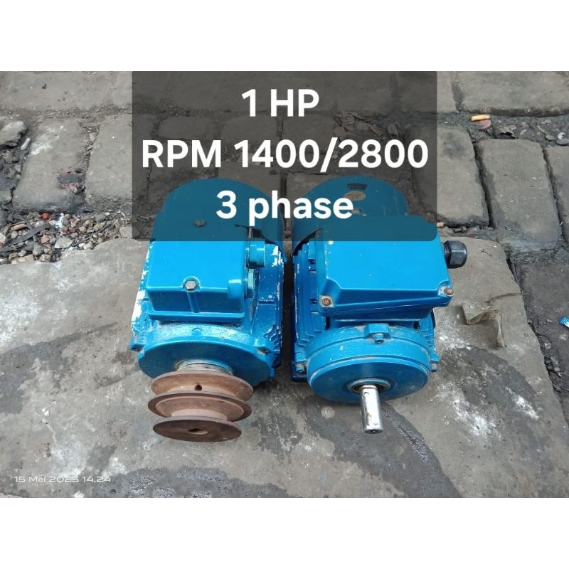 DINAMO penggerak 1 Hp RPM 1400/2800 3 phase