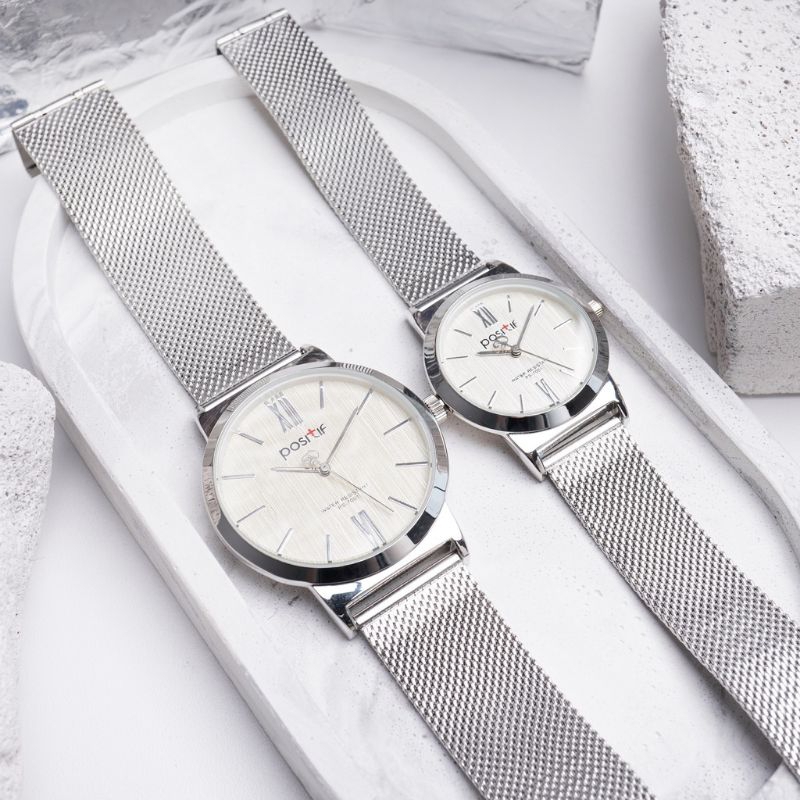 POSITIF ORIGINAL // Jam Tangan Couple Rantai Pasir /Jam Tangan Pasangan Terbaru
