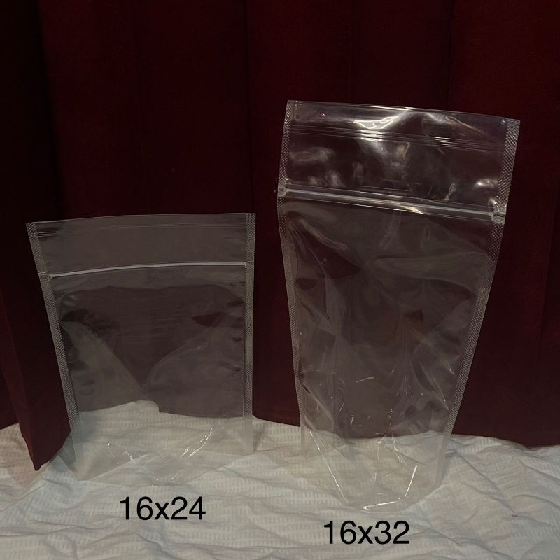 Standing Pouch Doubel Seal Plastik Klip Makanan Kemasan Snack Berdiri Eceran Lembaran