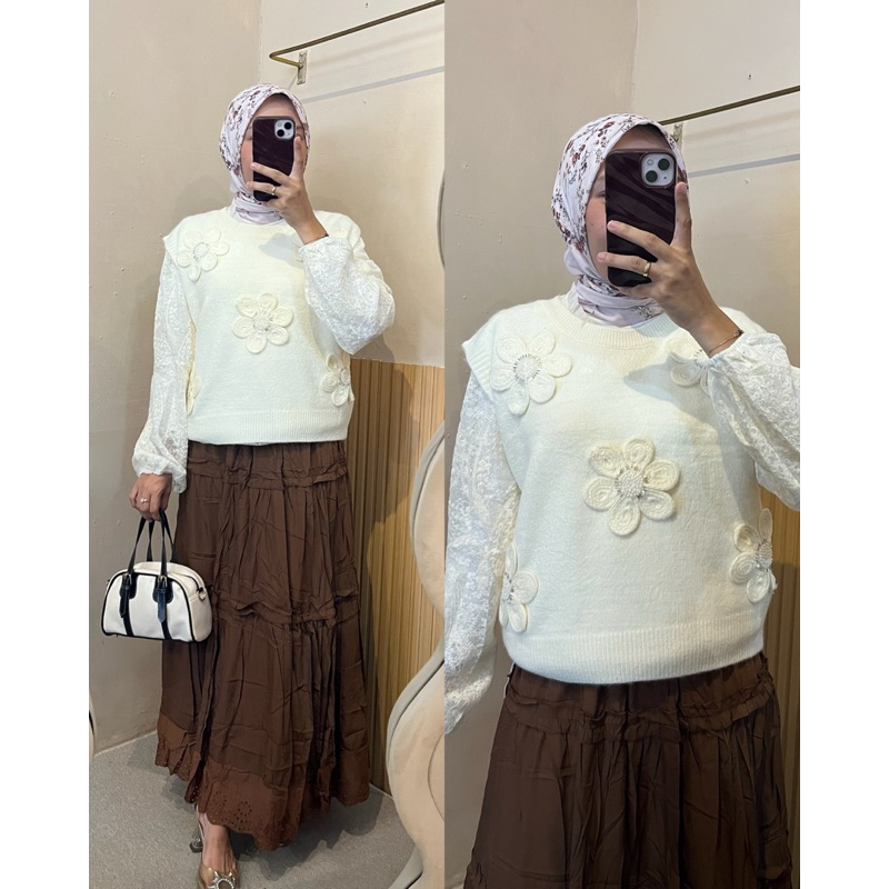 SABRINA//BLOUSE IMPORT 2in1//BLOUSE 2in1//KEMEJA 2in1//BLOUSE LUCU