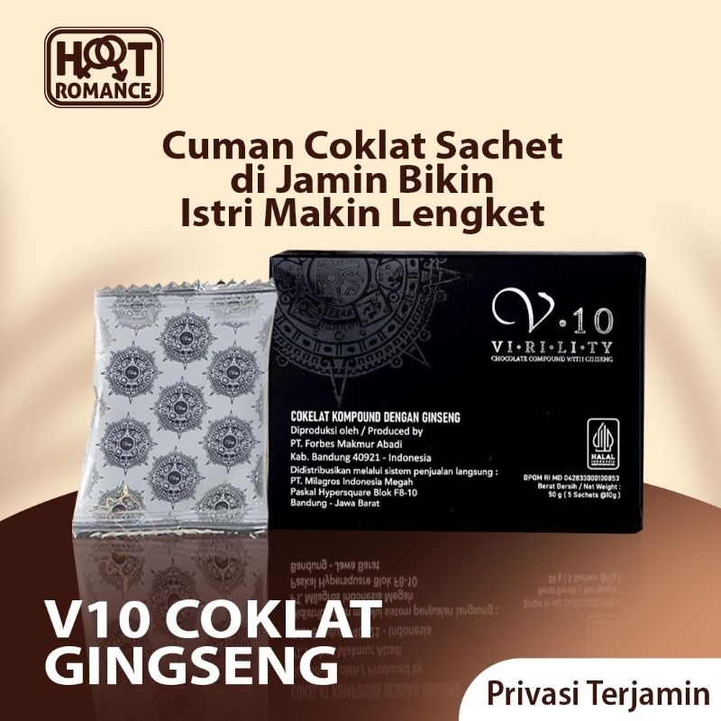 

V10 Coklat Ginseng | 1 Box Coklat Vten | V10 Virility | Cokelat Compound Gingseng Original Untuk Pria dan Wanita