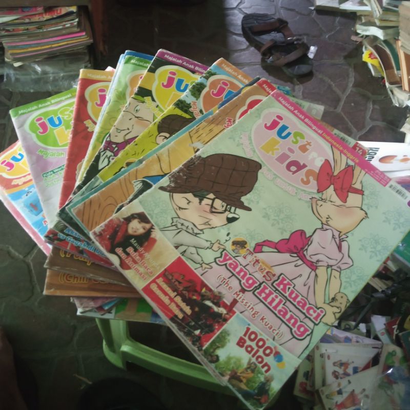 just for kids, majalah bilingual, Inggris - Indonesia