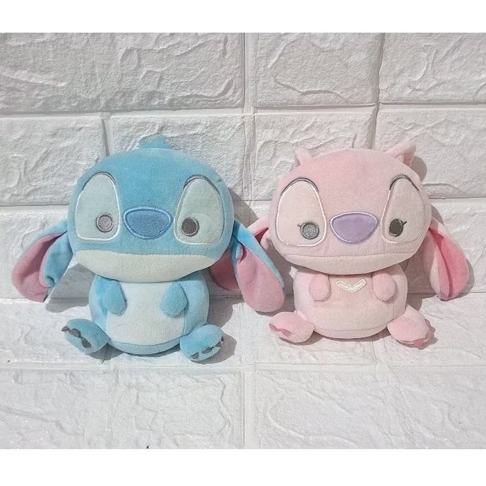 boneka stitch angel sepasang. brand original disney. boneka karakter disney lilo and stitch