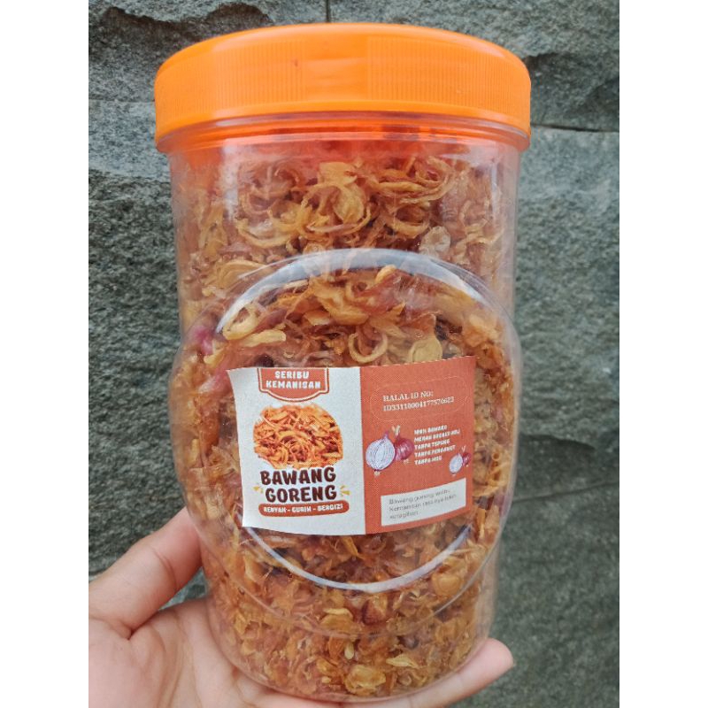 

[PREMIUM TANPA TEPUNG] 300gram bawang goreng brebes premium grade A++ 100% origin tanpa campuran tepung tanpa msg asli khas Brebes