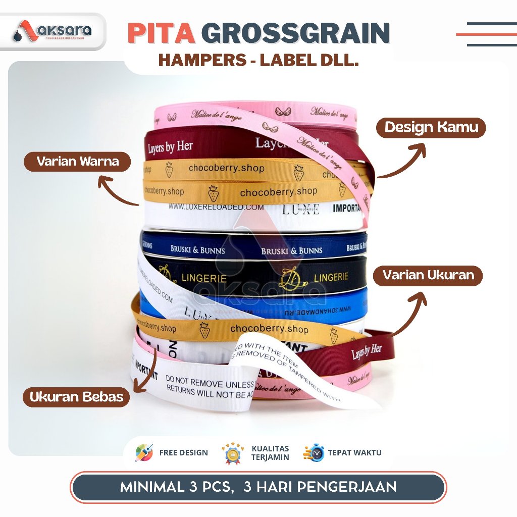 

Pita Grossgrain Pita Hampers/Pita Packaging/Pita Hampers Custom/Tali Kado/Hampers Lebaran