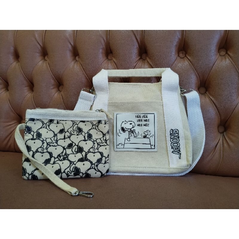 Snoopy Tas Kanvas Premium Tebal
