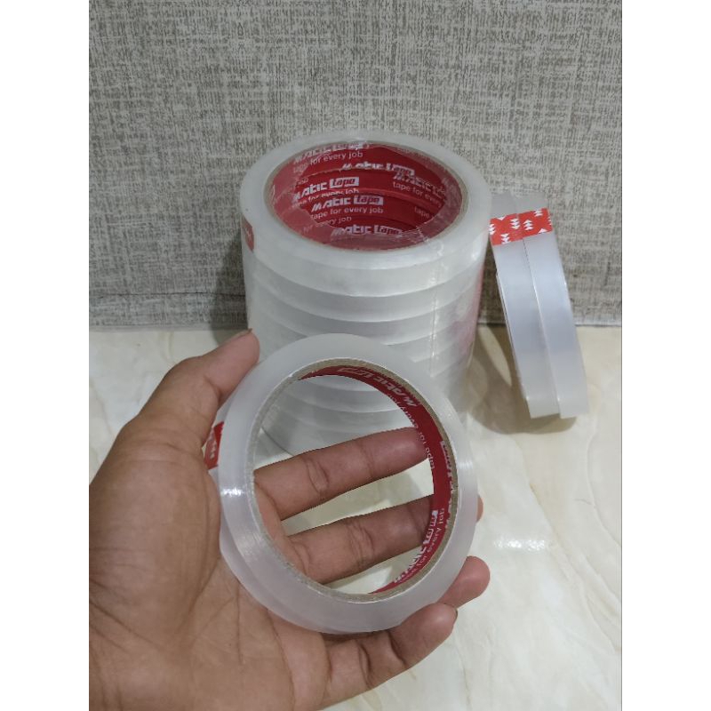 

Isolasi Bening/Lakban Super Lengket/12mm x 100y