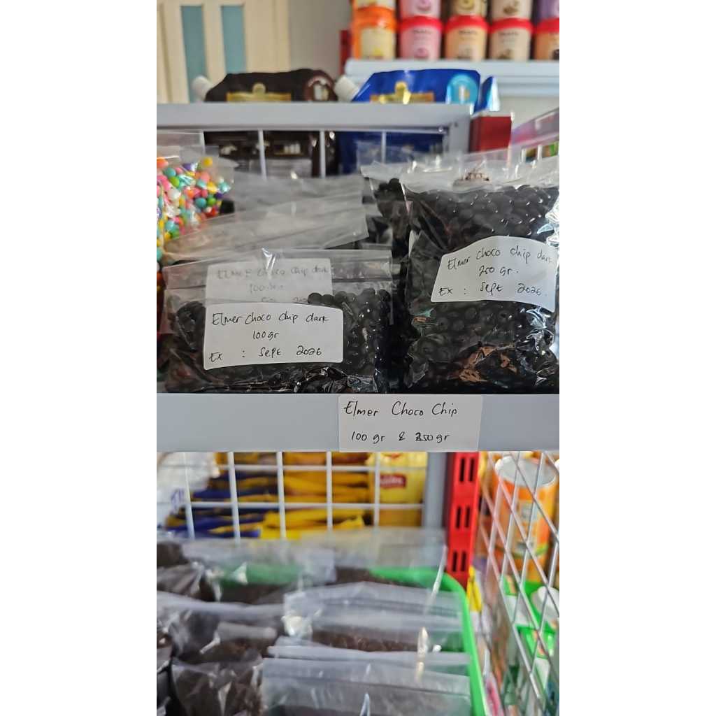 

Elmer Chocochip Dark 250gr & 100gr
