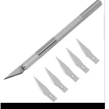 

06pcs/set Hobby knife art pen knife (total 6pcs mata pisau) / 1pc hobby knife pisau ukir
