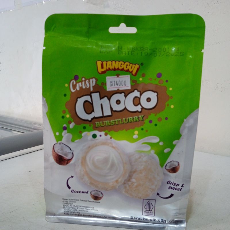 

lianggui crisps choco stroberi dan kelapa