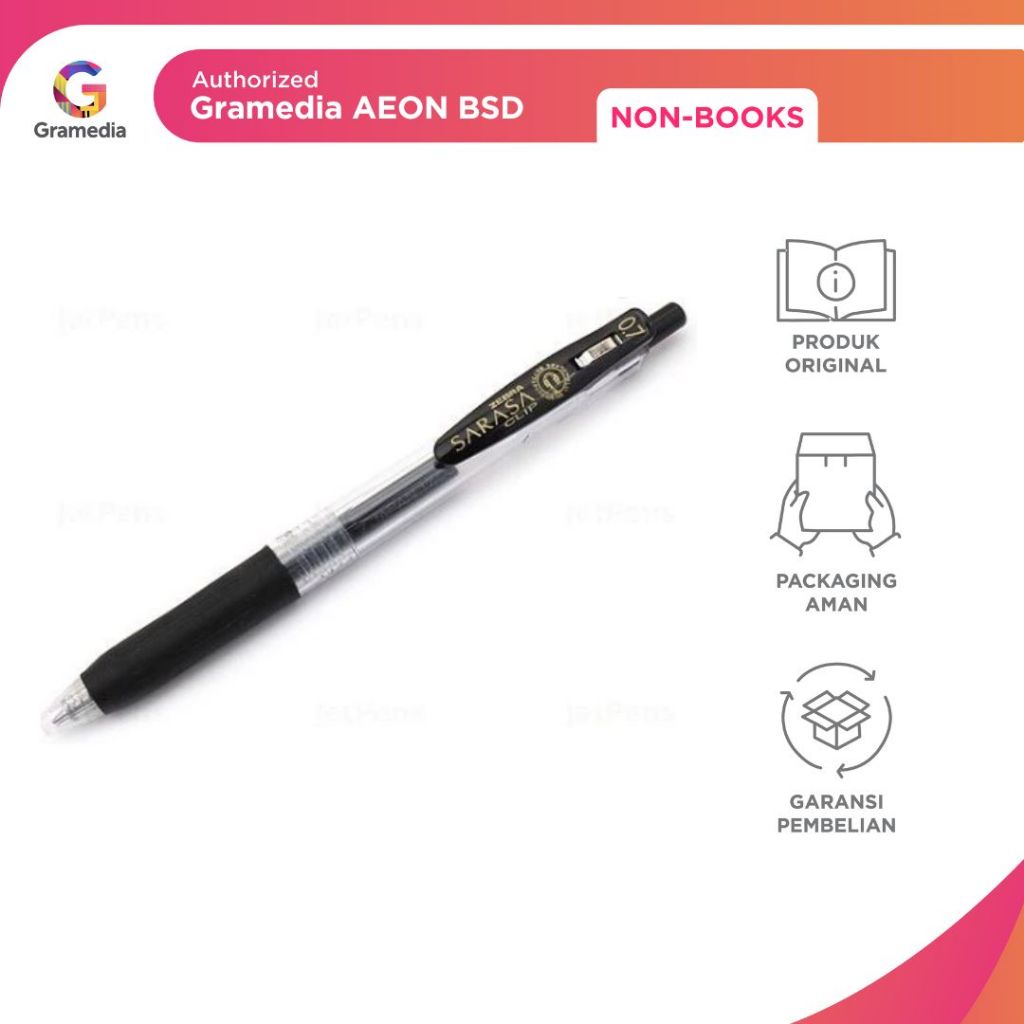 

GRAMEDIA BSD CITY - ZEBRA SARASA CLIP PEN 0,7
