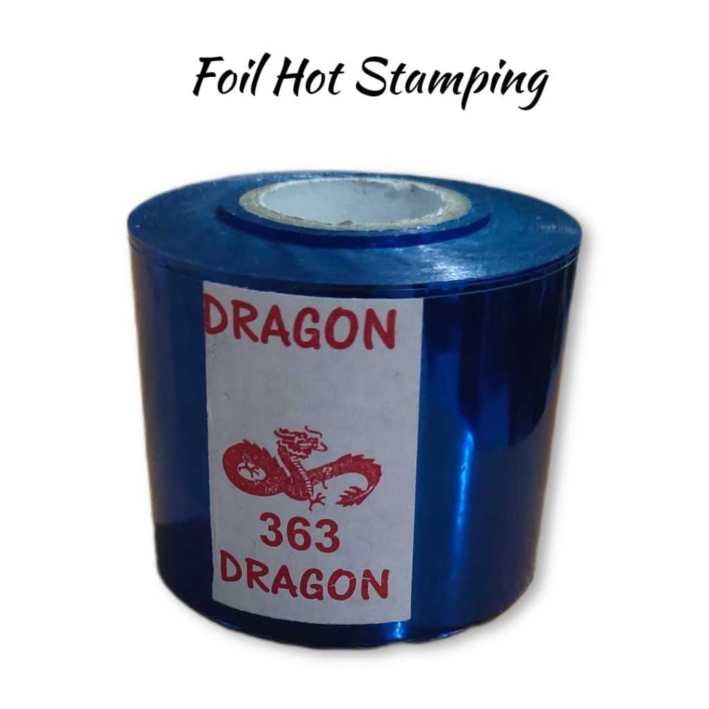 

Foil Hotprint Poli Embos Hot Stamping Foil Biru 5 cm x 120 Meter / Hot Stamping Foil