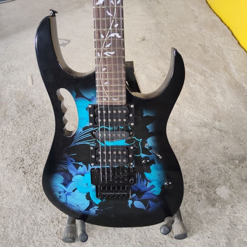 Gitar Elektrik Listrik Ibanez Jem Flower Custom Inlay Flower Neck Maple