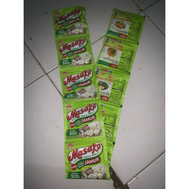 

Masako kaldu jamur 1 renteng isi 12pcs / Masako jamur sachet murah