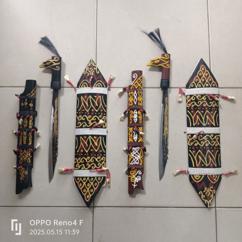 Promo Paket Hemat Mandau Dayak + Tameng Perisai Dayak