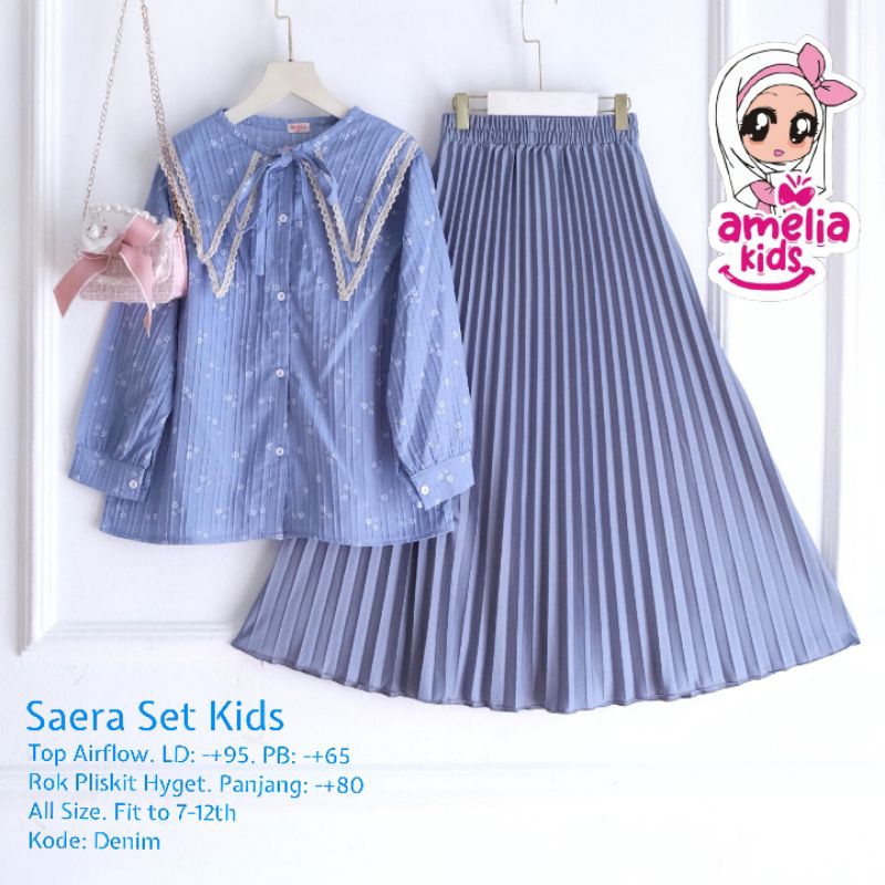 Saefa Set Kids Setelan Anak Perempuan Setelan Anak Perempuan Original Ori Amelia Kids