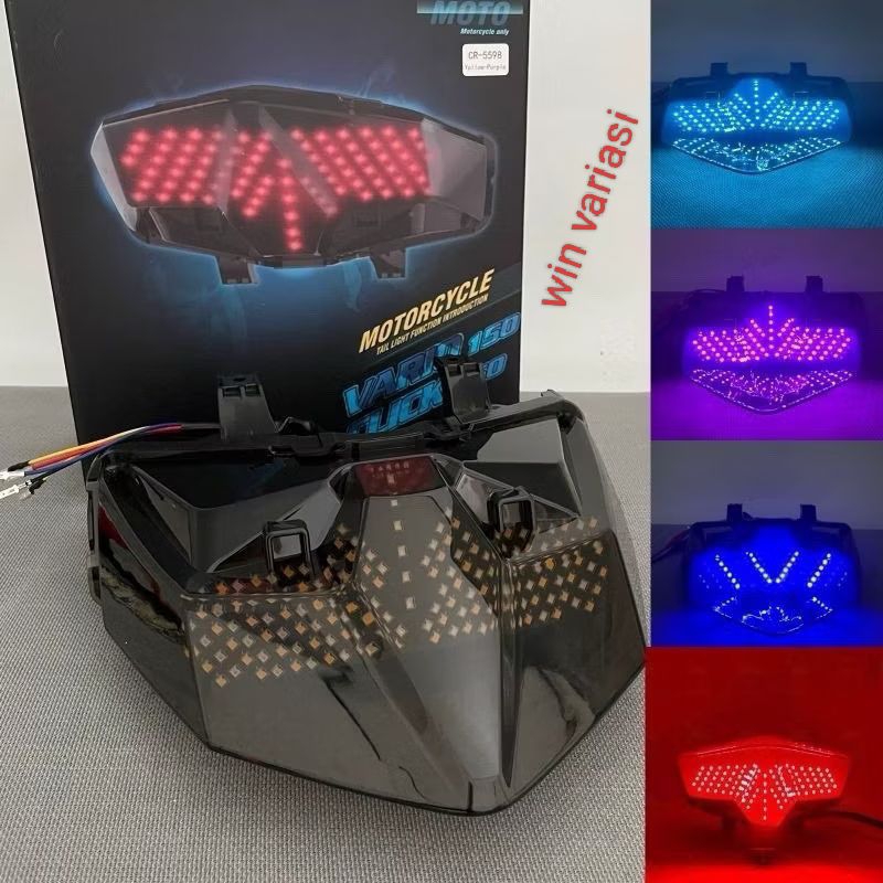 Stoplamp Vario 125 150 New Running 8 Mode Model Coloseum Lampu Stop Vario 125 150 New Plus Lampu Sen