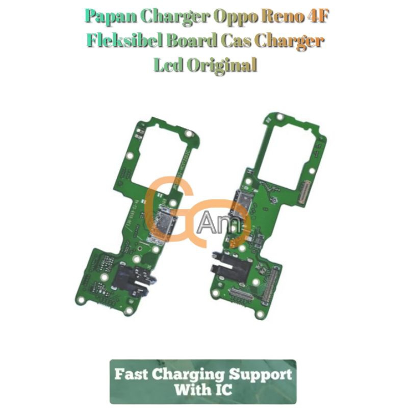 Papan Charger Oppo Reno 4F Fleksibel Board Cas Charger Lcd Original