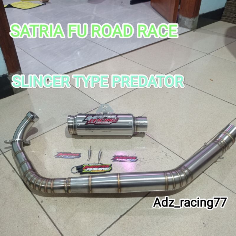 KNALPOT MAFIA RACING EXHAUST FULLSET FOR SATRIA FU ROAD RACE SLINCER TYPE PREDATOR