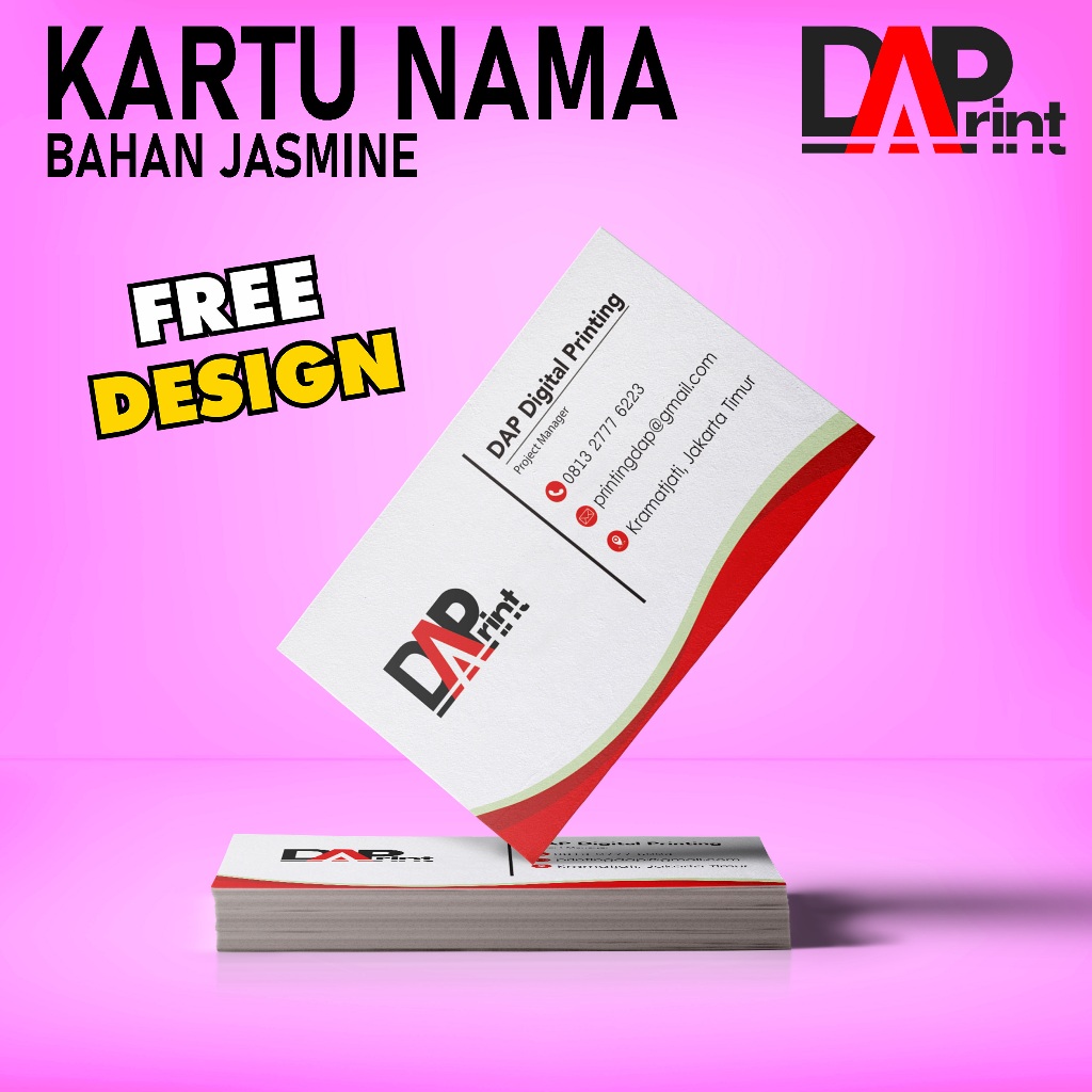 

Cetak Kartu Nama Premium Bahan Jasmine Custom Free Design