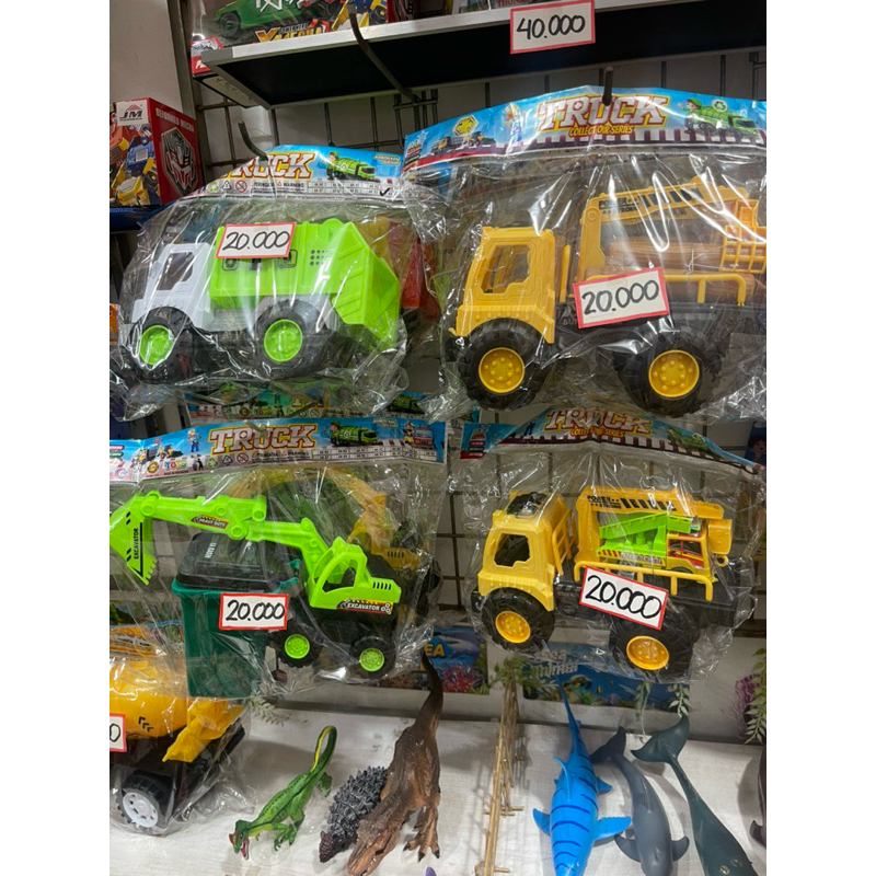 Mainan mobil truk anak - mainan truk pemadam - mainan truk sampah - mainan truk angkut kayu - truk m