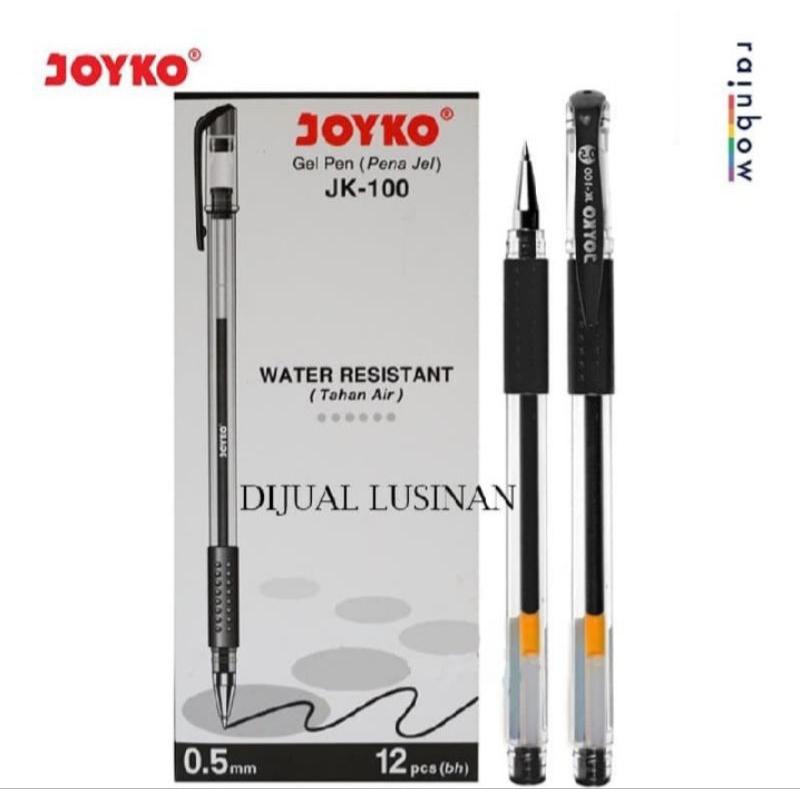 

pulpen joyko jk100nt pen gel 1pak isi 12pcs