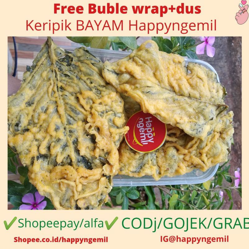 

Happyngemil Keripik Bayam Krispi 500gr