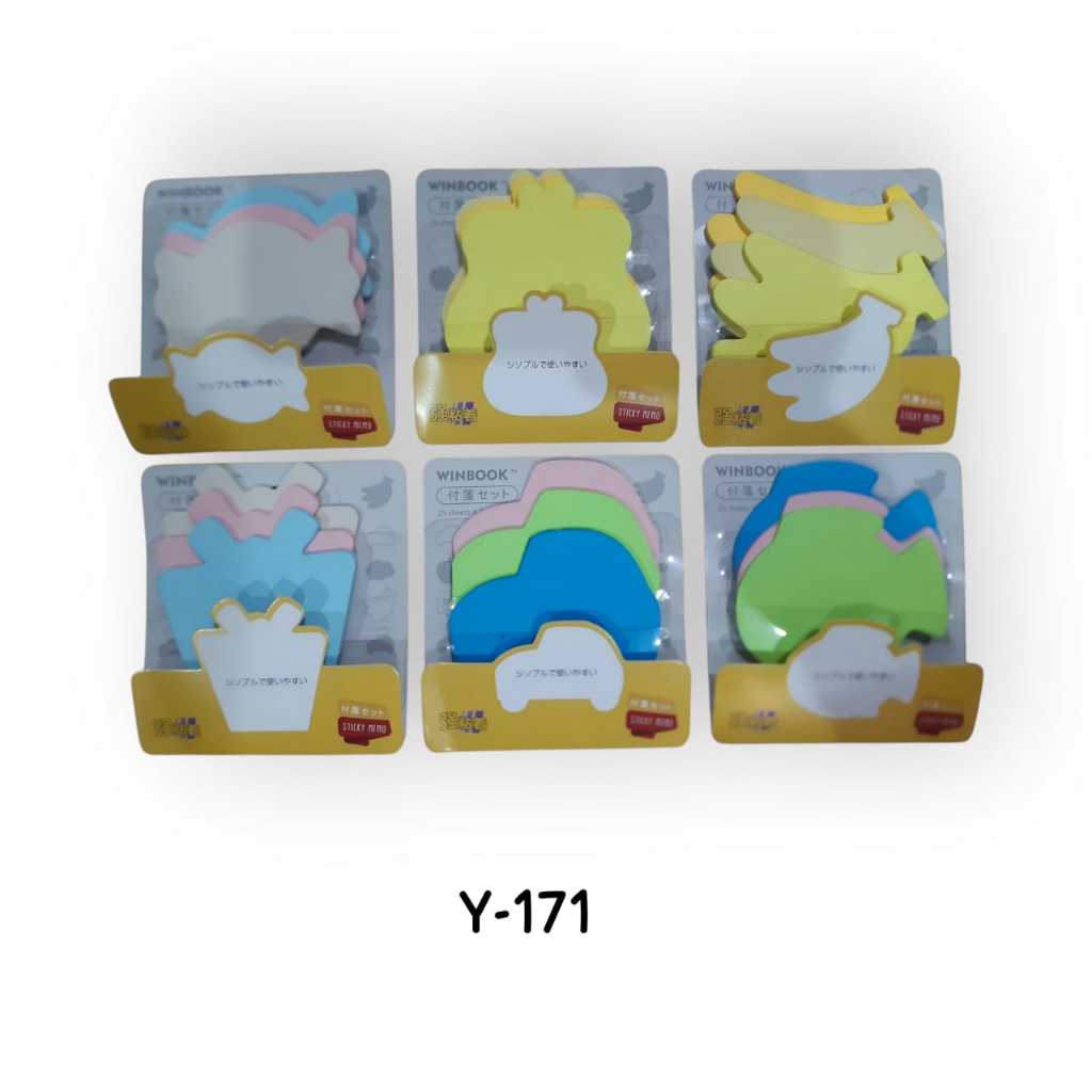 

Sticky Notes Memo Tempel Bentuk Lucu Warna