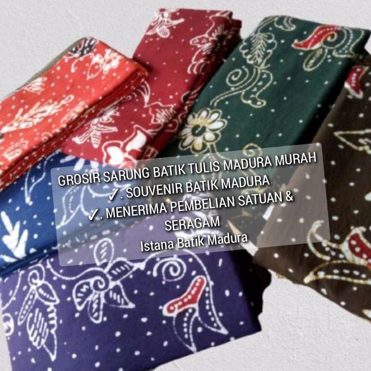 KODE P62A KAIN SARUNG BATIK MURAH  HAMPERS LEBARAN  SARUNG SANTRI  KAIN BATIK MADURA  BATIK TULIS MA