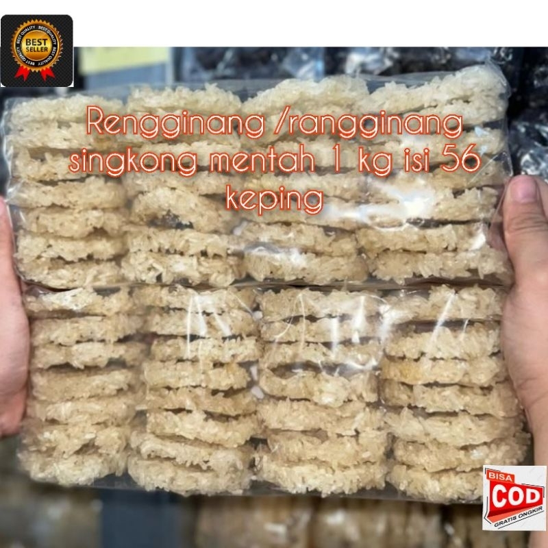 

Rengginang singkong mentah 1kg isi 56 keping gurih dan renyah