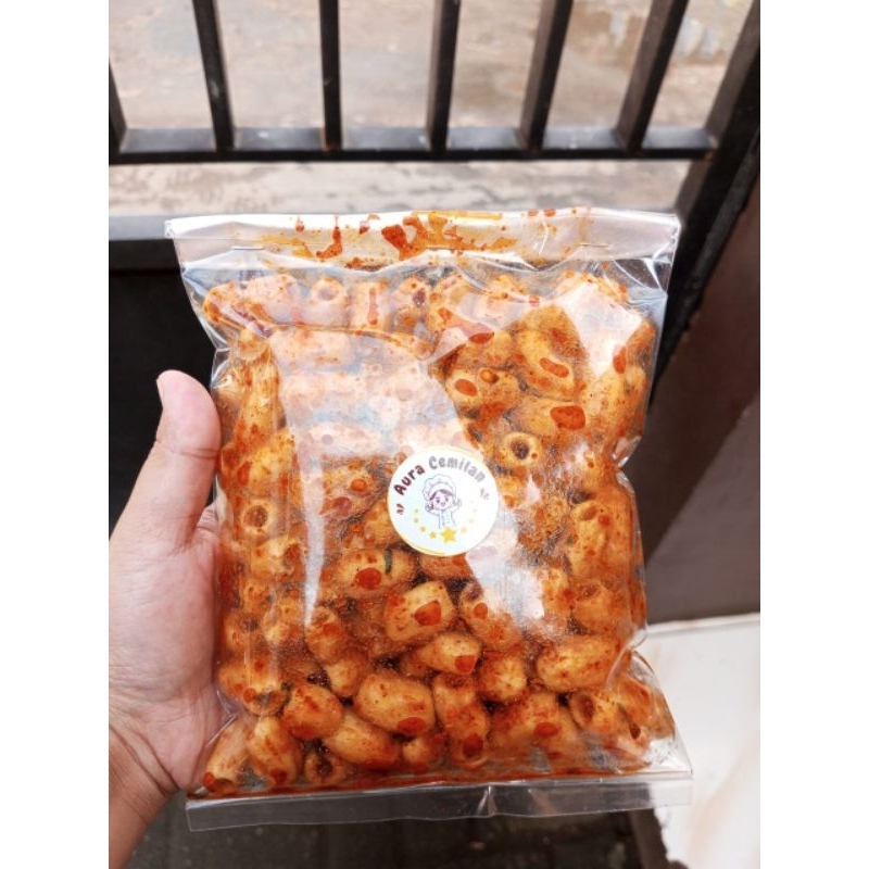 

PROMO 250 gram Makaroni Bantat pedas Daun Jeruk