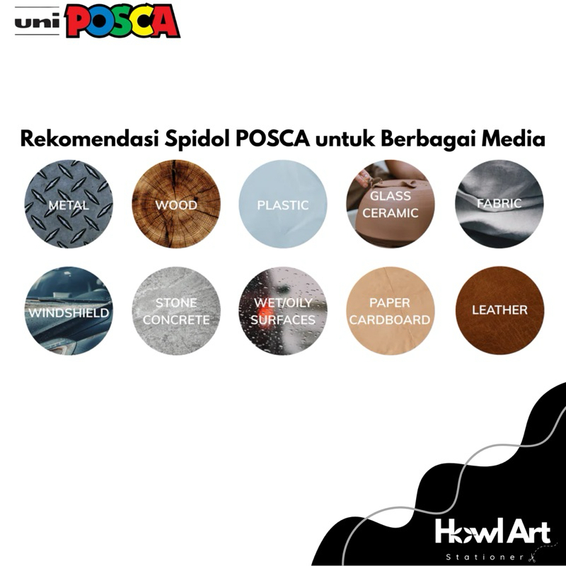 

Ay00! UNI Posca PC-1M 16 Colour Paint Acrylic Marker Import