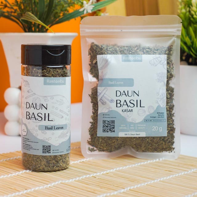 

RESTOEIBU Daun Basil Kering - Basil Leaves Bumbu Dapur Rempah