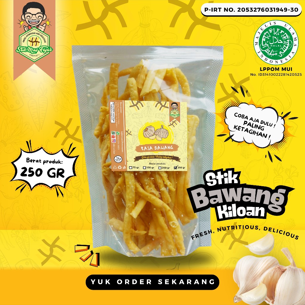 

[PLASTIK - 250 GRAM] STIK BAWANG KILOAN Mas Fajar - Coba aja dulu ! Paling ketagihan !