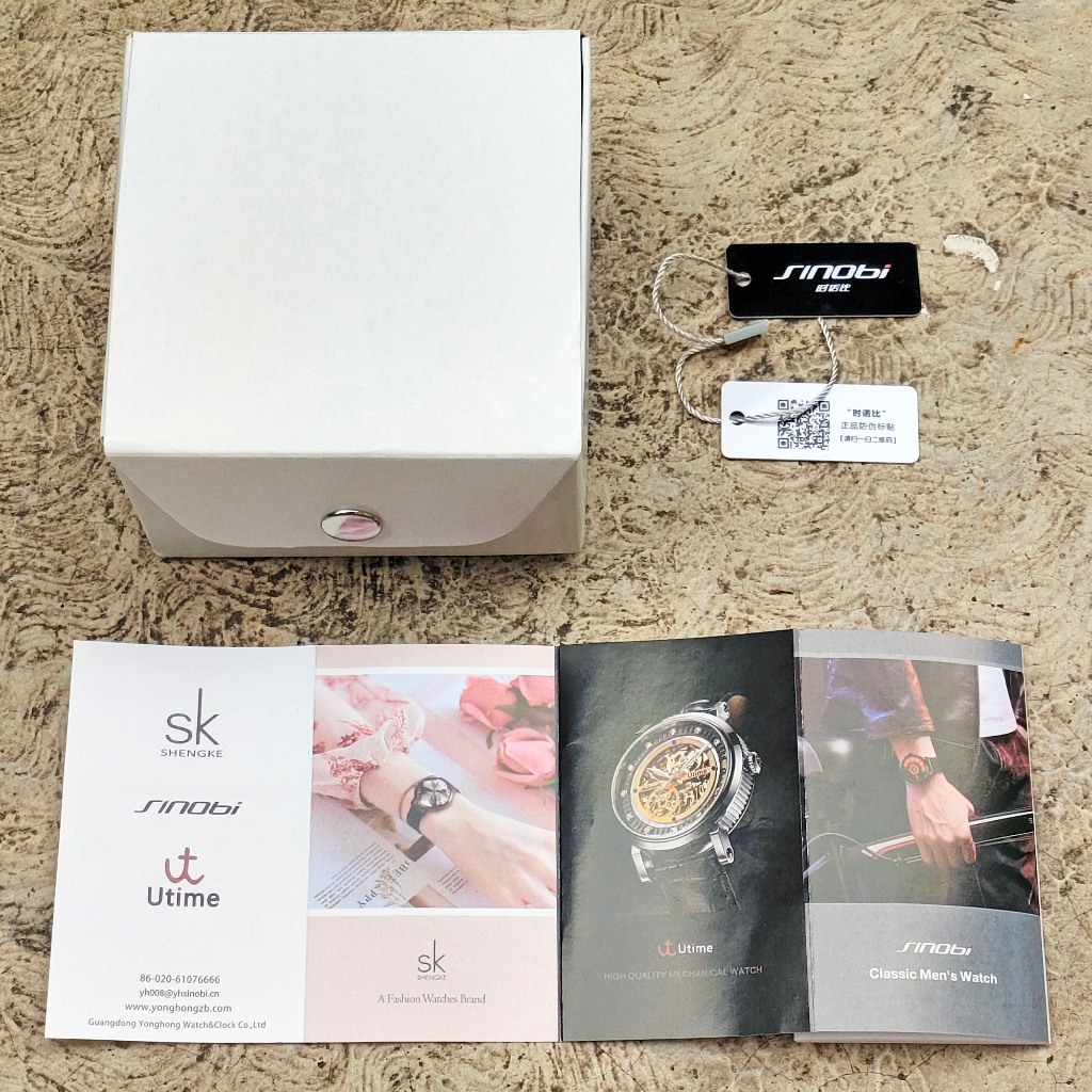 Preloved Kotak Jam Sinobi White Original Watch Box Fullset