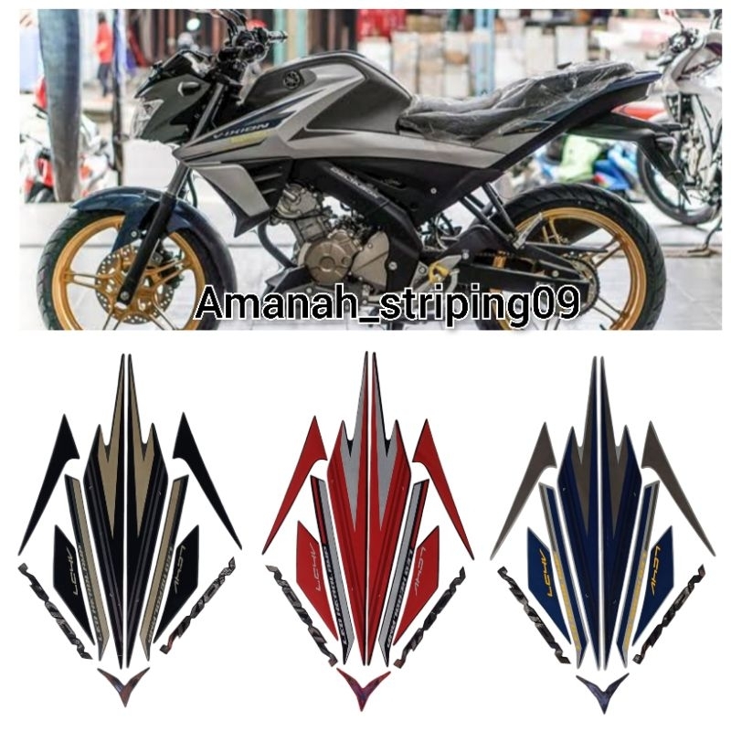 Set Stiker Striping Standart motor Vixion new 2017 - Body polet vixion new Ful body terbaik